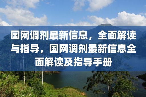 國網(wǎng)調(diào)劑最新信息，全面解讀與指導，國網(wǎng)調(diào)劑最新信息全面解讀及指導手冊