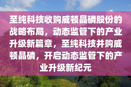 至純科技收購(gòu)?fù)D晶磷股份的戰(zhàn)略布局，動(dòng)態(tài)監(jiān)管下的產(chǎn)業(yè)升級(jí)新篇章，至純科技并購(gòu)?fù)D晶磷，開啟動(dòng)態(tài)監(jiān)管下的產(chǎn)業(yè)升級(jí)新紀(jì)元