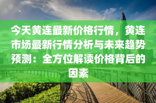 今天黃連最新價格行情，黃連市場最新行情分析與未來趨勢預(yù)測：全方位解讀價格背后的因素