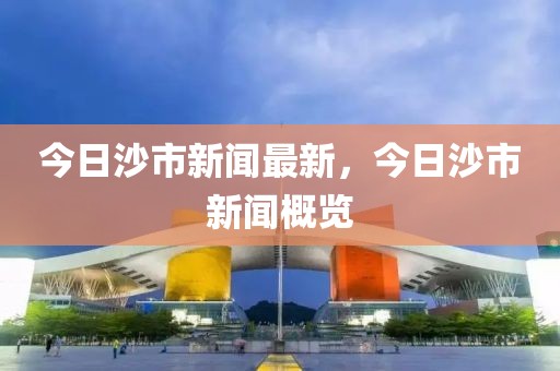 今日沙市新聞最新，今日沙市新聞概覽