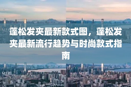 蓬松發(fā)夾最新款式圖，蓬松發(fā)夾最新流行趨勢(shì)與時(shí)尚款式指南
