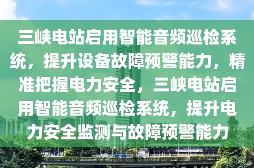 三峽電站啟用智能音頻巡檢系統(tǒng)，提升設(shè)備故障預警能力，精準把握電力安全，三峽電站啟用智能音頻巡檢系統(tǒng)，提升電力安全監(jiān)測與故障預警能力