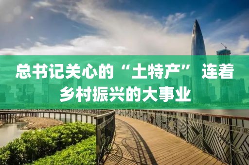 總書記關(guān)心的“土特產(chǎn)” 連著鄉(xiāng)村振興的大事業(yè)