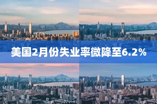 美國2月份失業(yè)率微降至6.2%