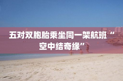 五對雙胞胎乘坐同一架航班“空中結(jié)奇緣”