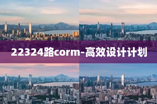 22324路corm-高效設(shè)計(jì)計(jì)劃