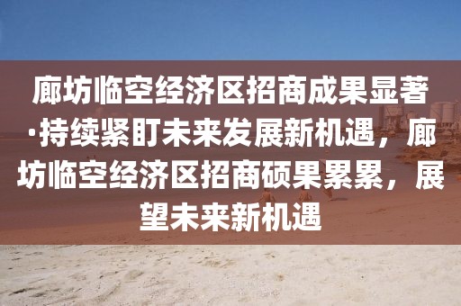 廊坊臨空經(jīng)濟(jì)區(qū)招商成果顯著·持續(xù)緊盯未來(lái)發(fā)展新機(jī)遇，廊坊臨空經(jīng)濟(jì)區(qū)招商碩果累累，展望未來(lái)新機(jī)遇