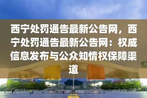 西寧處罰通告最新公告網(wǎng)，西寧處罰通告最新公告網(wǎng)：權(quán)威信息發(fā)布與公眾知情權(quán)保障渠道