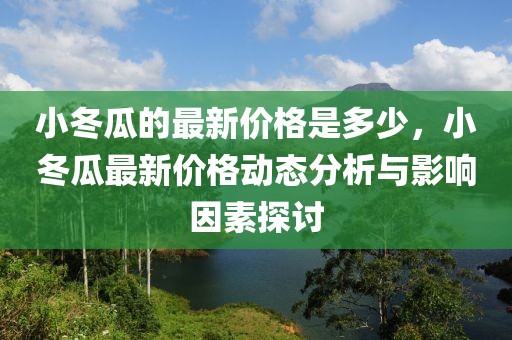小冬瓜的最新價格是多少，小冬瓜最新價格動態(tài)分析與影響因素探討