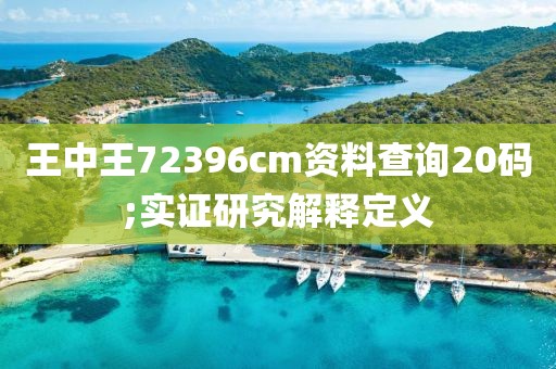 王中王72396cm資料查詢20碼;實證研究解釋定義