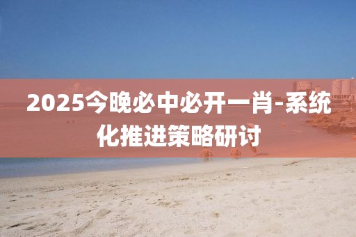 2025今晚必中必開一肖-系統(tǒng)化推進(jìn)策略研討