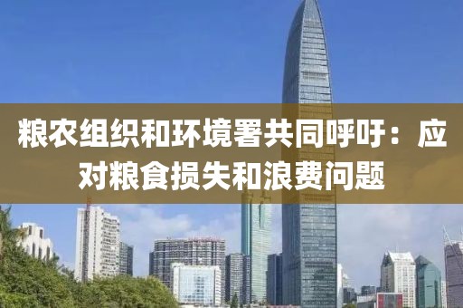 糧農(nóng)組織和環(huán)境署共同呼吁：應(yīng)對糧食損失和浪費問題