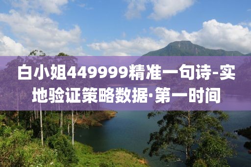 白小姐449999精準(zhǔn)一句詩-實(shí)地驗(yàn)證策略數(shù)據(jù)·第一時(shí)間