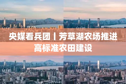央媒看兵團丨芳草湖農(nóng)場推進高標準農(nóng)田建設(shè)