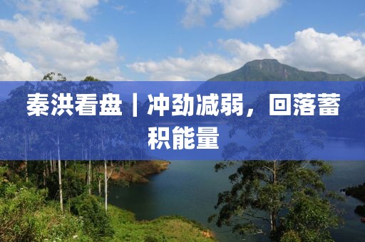 秦洪看盤｜沖勁減弱，回落蓄積能量