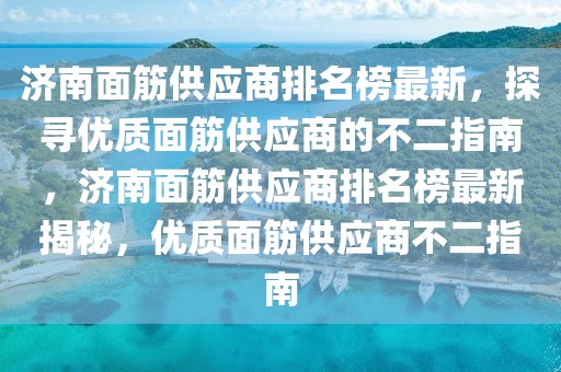 濟南面筋供應商排名榜最新，探尋優(yōu)質面筋供應商的不二指南，濟南面筋供應商排名榜最新揭秘，優(yōu)質面筋供應商不二指南