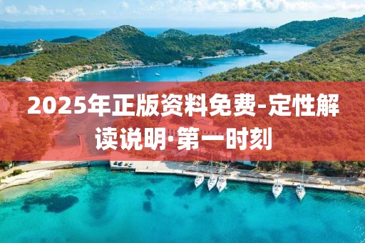 2025年正版資料免費-定性解讀說明·第一時刻