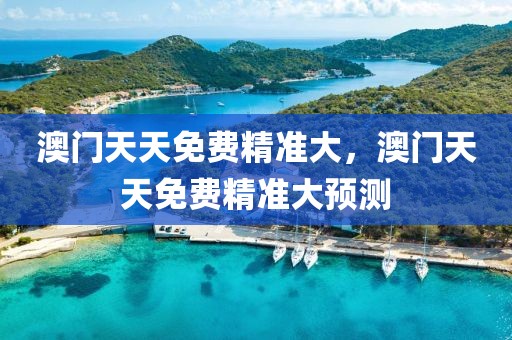 澳門天天免費(fèi)精準(zhǔn)大，澳門天天免費(fèi)精準(zhǔn)大預(yù)測