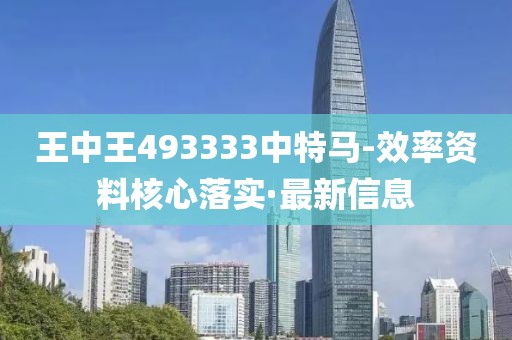 王中王493333中特馬-效率資料核心落實(shí)·最新信息