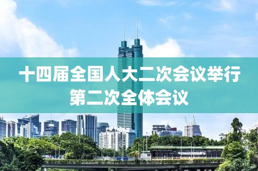 十四屆全國(guó)人大二次會(huì)議舉行第二次全體會(huì)議