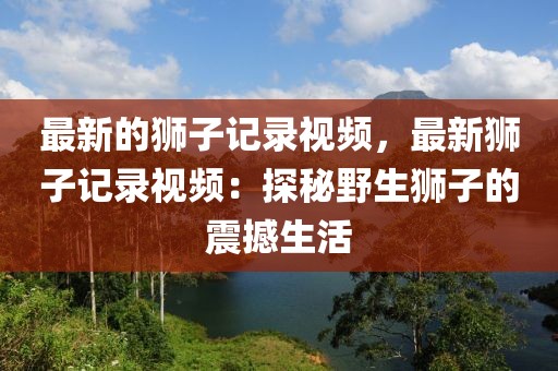 最新的獅子記錄視頻，最新獅子記錄視頻：探秘野生獅子的震撼生活