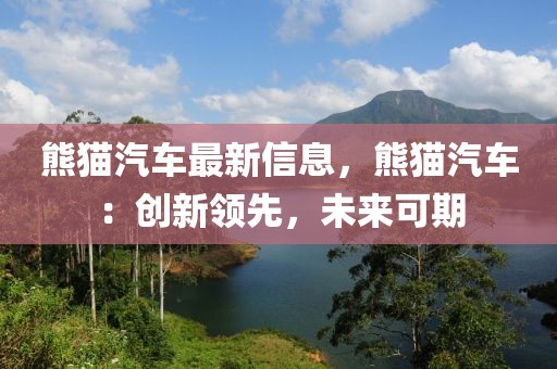 熊貓汽車最新信息，熊貓汽車：創(chuàng)新領(lǐng)先，未來可期