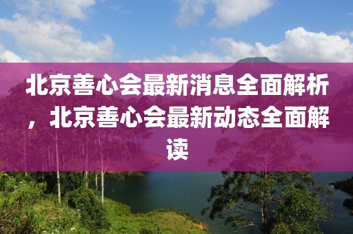 北京善心會(huì)最新消息全面解析，北京善心會(huì)最新動(dòng)態(tài)全面解讀