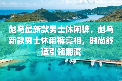 彪馬最新款男士休閑褲，彪馬新款男士休閑褲亮相，時尚舒適引領(lǐng)潮流