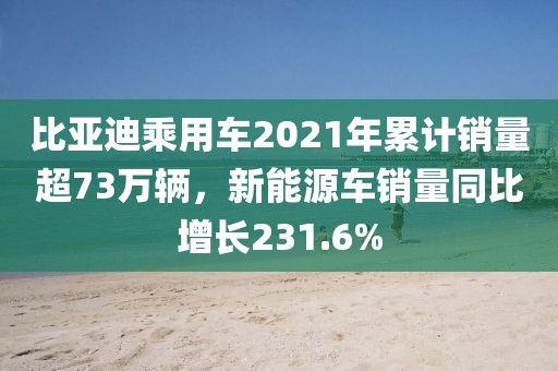 比亞迪乘用車(chē)2021年累計(jì)銷(xiāo)量超73萬(wàn)輛，新能源車(chē)銷(xiāo)量同比增長(zhǎng)231.6%