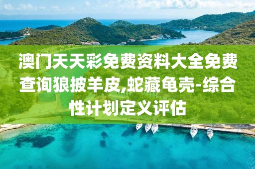 澳門天天彩免費資料大全免費查詢狼披羊皮,蛇藏龜殼-綜合性計劃定義評估