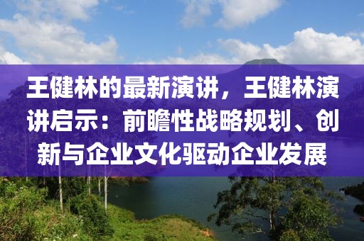 王健林的最新演講，王健林演講啟示：前瞻性戰(zhàn)略規(guī)劃、創(chuàng)新與企業(yè)文化驅(qū)動(dòng)企業(yè)發(fā)展