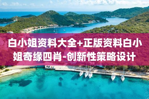 白小姐資料大全+正版資料白小姐奇緣四肖-創(chuàng)新性策略設(shè)計(jì)