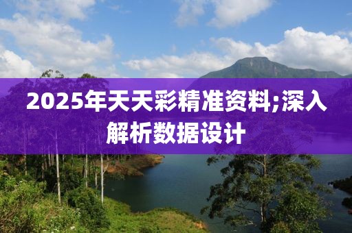 2025年天天彩精準(zhǔn)資料;深入解析數(shù)據(jù)設(shè)計