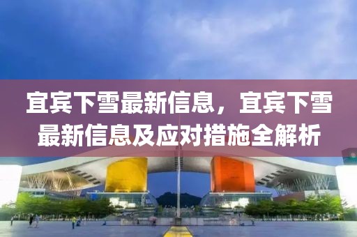宜賓下雪最新信息，宜賓下雪最新信息及應(yīng)對措施全解析