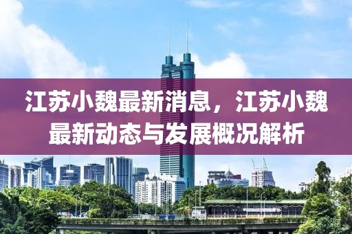 江蘇小魏最新消息，江蘇小魏最新動(dòng)態(tài)與發(fā)展概況解析