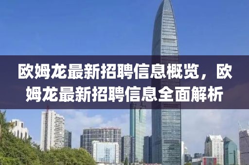 歐姆龍最新招聘信息概覽，歐姆龍最新招聘信息全面解析