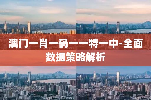 澳門一肖一碼一一特一中-全面數(shù)據(jù)策略解析