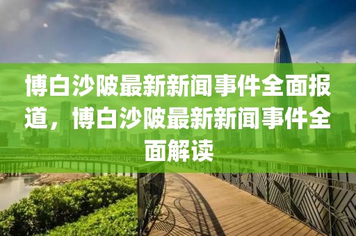 博白沙陂最新新聞事件全面報(bào)道，博白沙陂最新新聞事件全面解讀