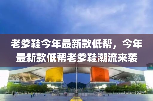 老爹鞋今年最新款低幫，今年最新款低幫老爹鞋潮流來襲