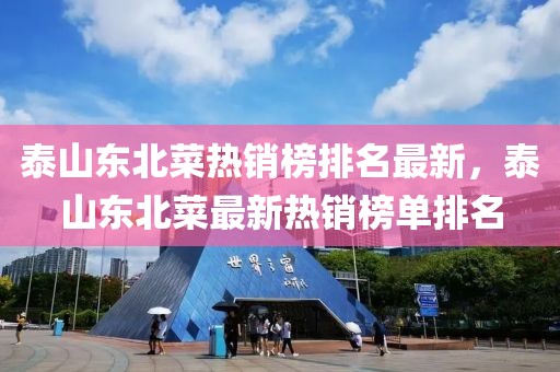 泰山東北菜熱銷榜排名最新，泰山東北菜最新熱銷榜單排名