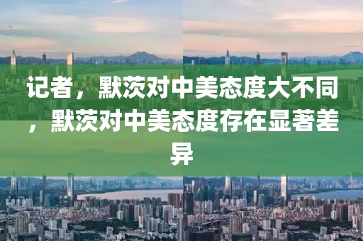 記者，默茨對中美態(tài)度大不同，默茨對中美態(tài)度存在顯著差異
