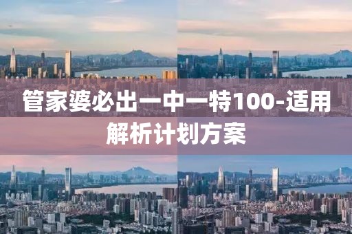 管家婆必出一中一特100-適用解析計(jì)劃方案