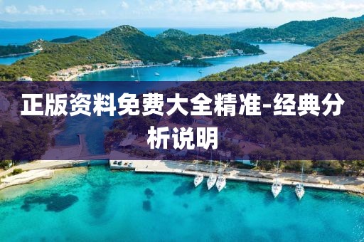 正版資料免費大全精準-經(jīng)典分析說明