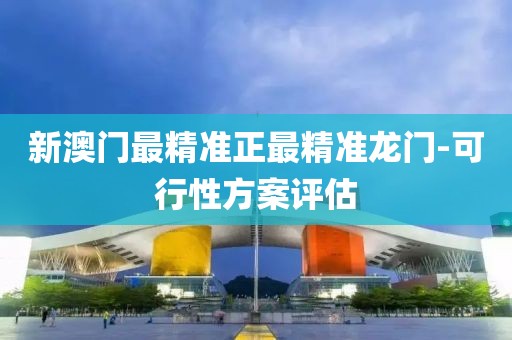 新澳門最精準正最精準龍門-可行性方案評估