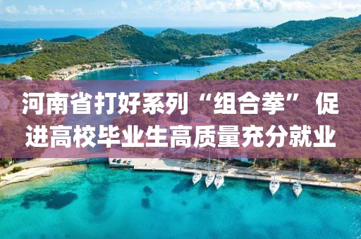 河南省打好系列“組合拳” 促進(jìn)高校畢業(yè)生高質(zhì)量充分就業(yè)