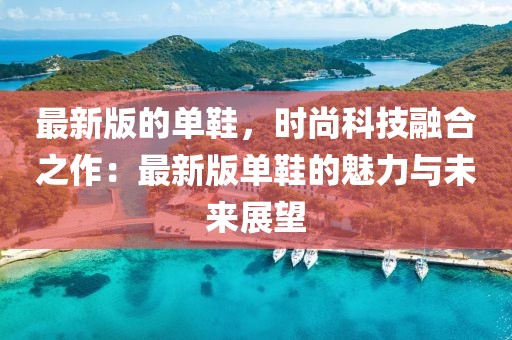 最新版的單鞋，時尚科技融合之作：最新版單鞋的魅力與未來展望