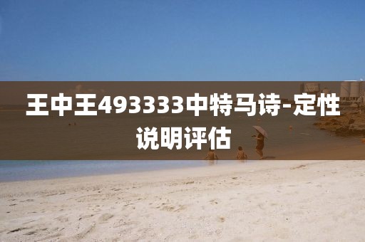 王中王493333中特馬詩-定性說明評估
