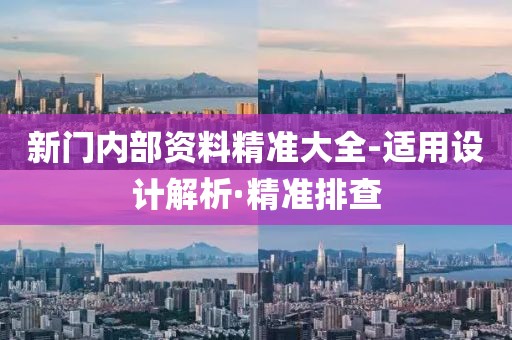 新門內(nèi)部資料精準大全-適用設計解析·精準排查