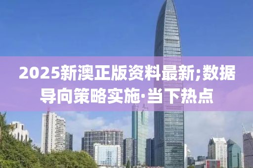 2025新澳正版資料最新;數據導向策略實施·當下熱點