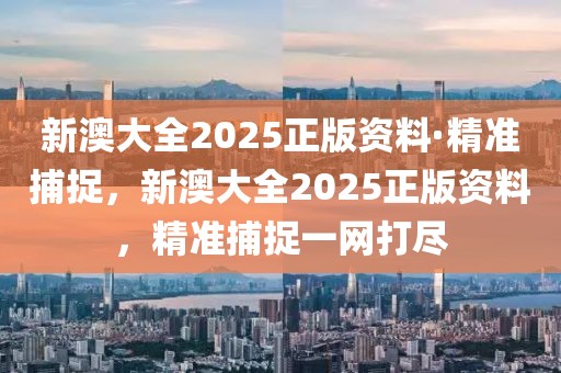 新澳大全2025正版資料·精準(zhǔn)捕捉，新澳大全2025正版資料，精準(zhǔn)捕捉一網(wǎng)打盡
